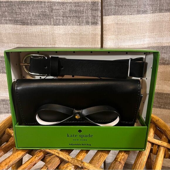 Kate Spade Black Belt Bag Size S/M‎ - Picture 1 of 4